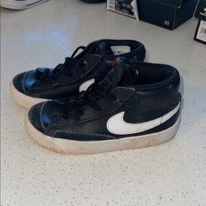 Nike Black and White High-Top Sneakers